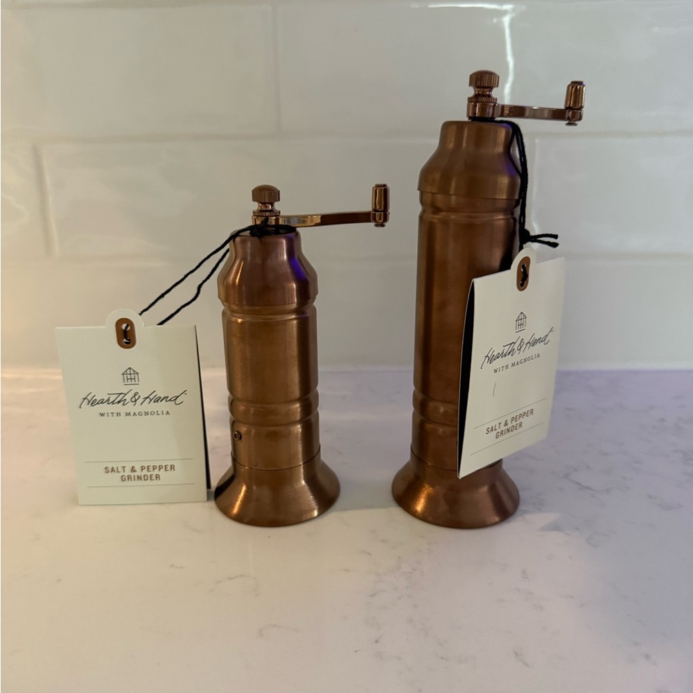Hearth & Hand Copper Salt & Pepper Grinders